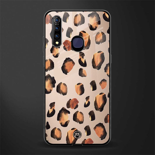 cheetah fur gold edition glass case for vivo z1 pro image