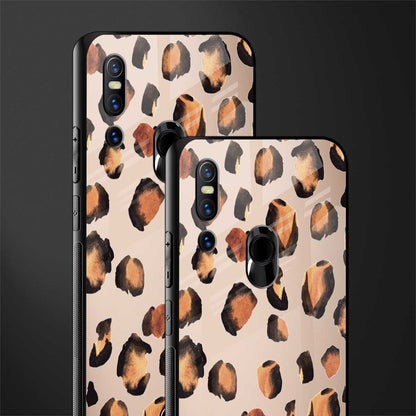cheetah fur gold edition glass case for vivo v15 image-2