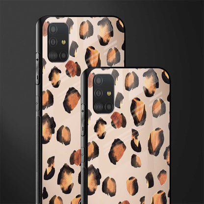 cheetah fur gold edition glass case for samsung galaxy a51 image-2