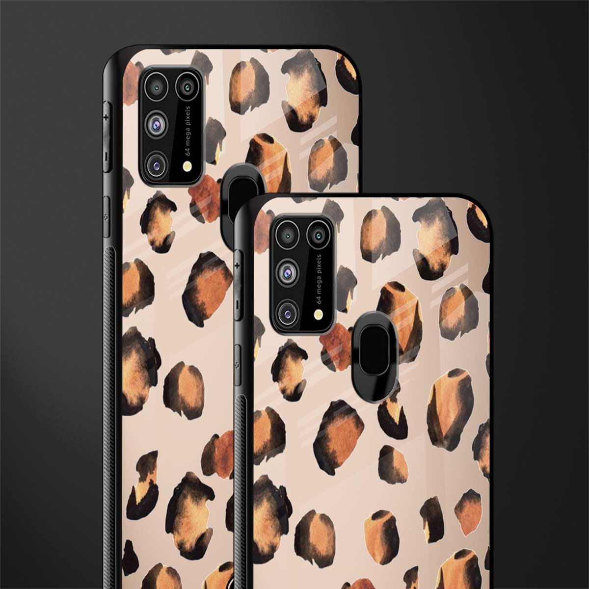 cheetah fur gold edition glass case for samsung galaxy f41 image-2