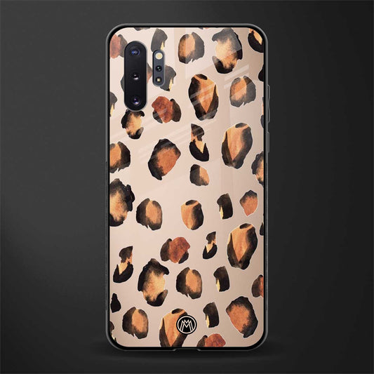 cheetah fur gold edition glass case for samsung galaxy note 10 plus image