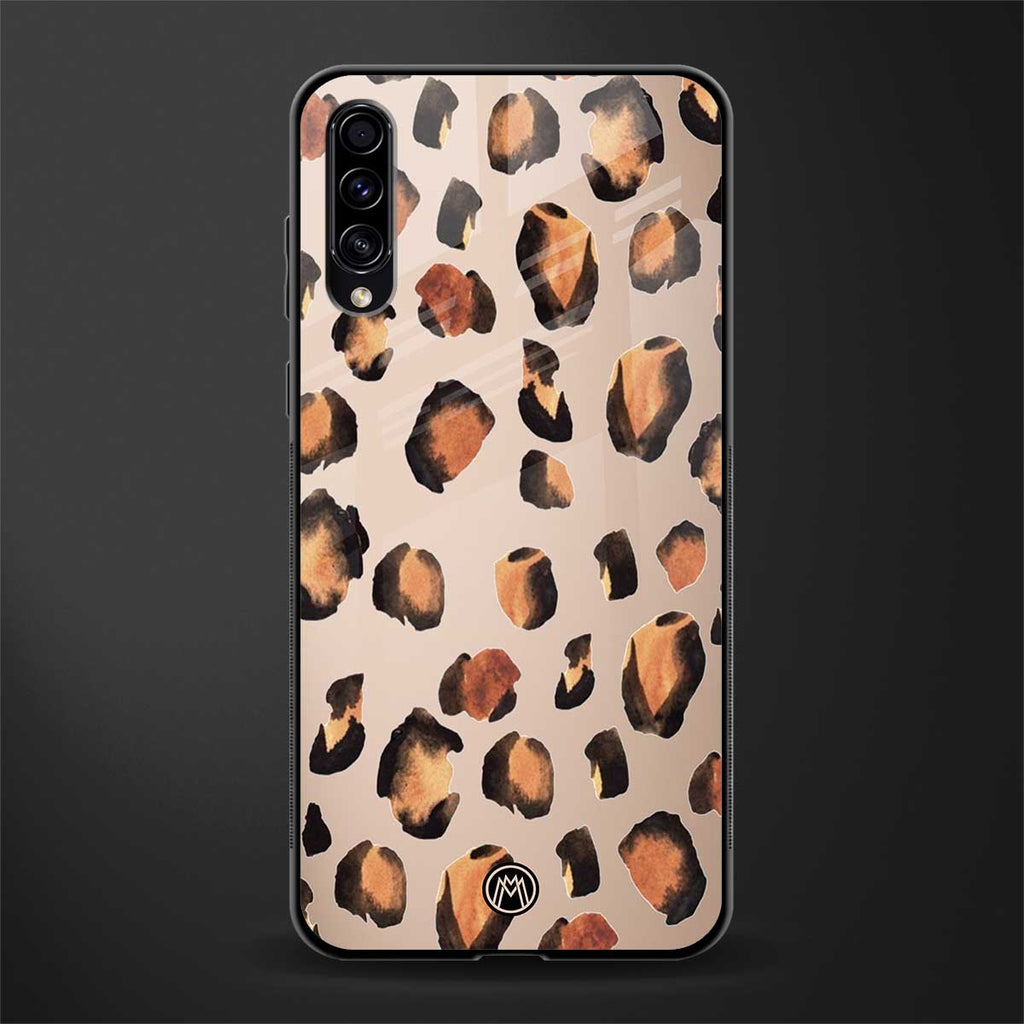 cheetah fur gold edition glass case for samsung galaxy a70s image