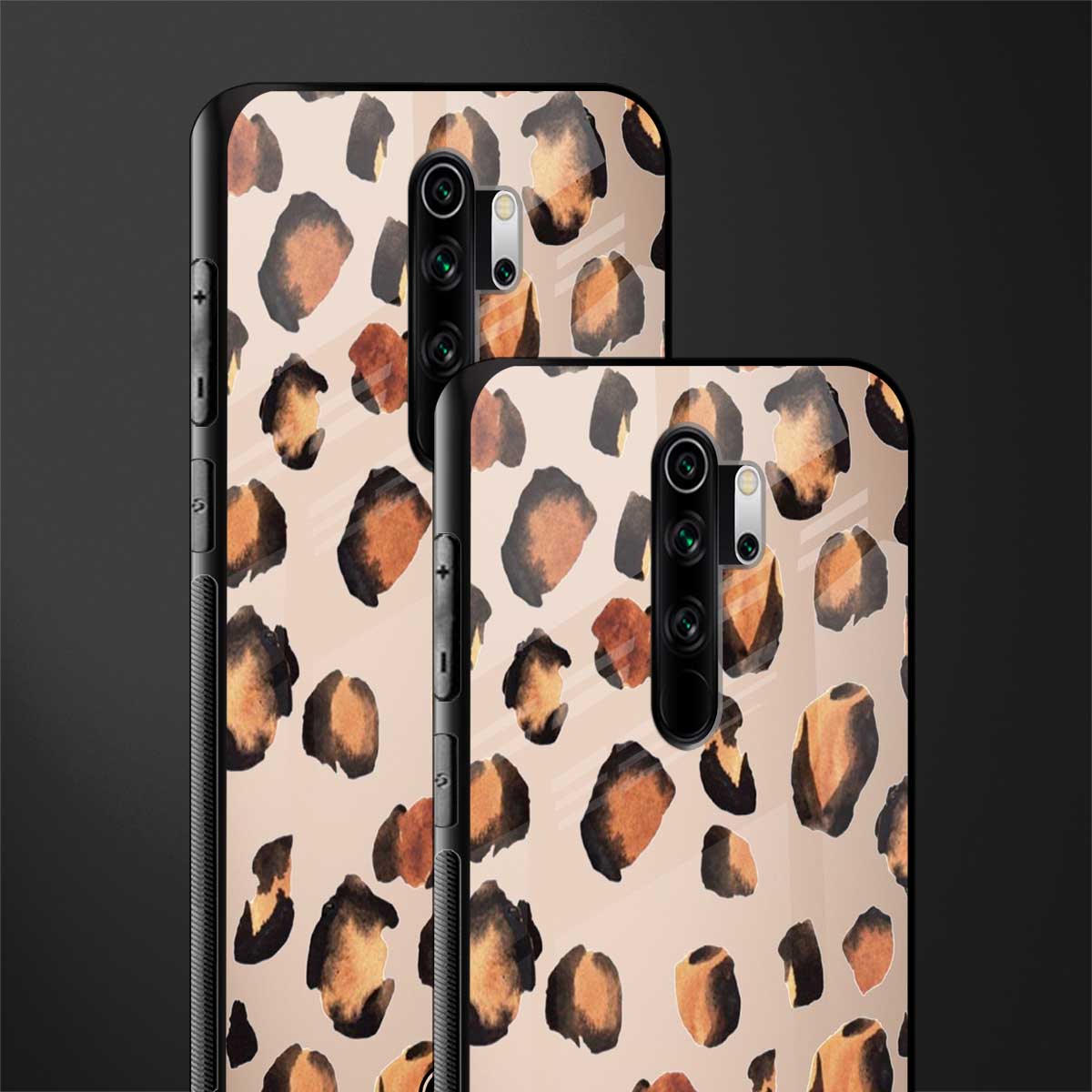 cheetah fur gold edition glass case for redmi note 8 pro image-2