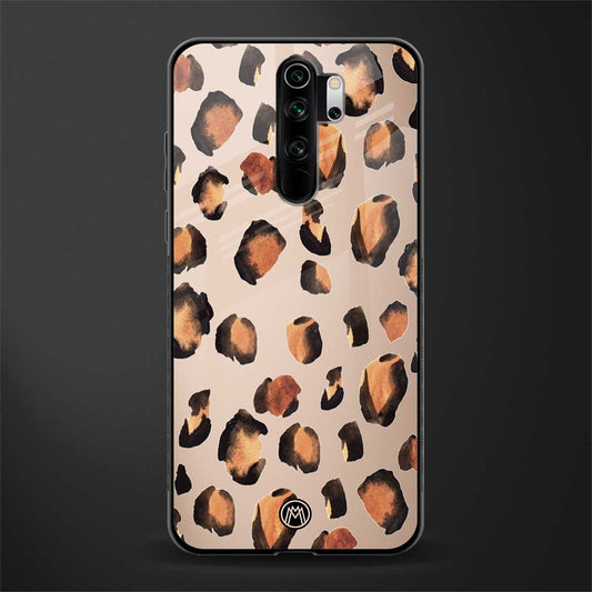 cheetah fur gold edition glass case for redmi note 8 pro image
