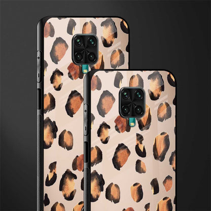 cheetah fur gold edition glass case for redmi note 9 pro max image-2