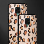 cheetah fur gold edition glass case for redmi note 9 pro image-2