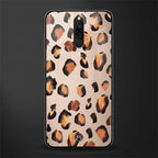 cheetah fur gold edition glass case for redmi 8 image