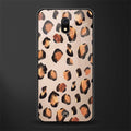 cheetah fur gold edition glass case for redmi 8a image
