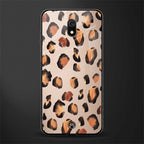 cheetah fur gold edition glass case for redmi 8a image