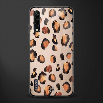 cheetah fur gold edition glass case for mi a3 redmi a3 image