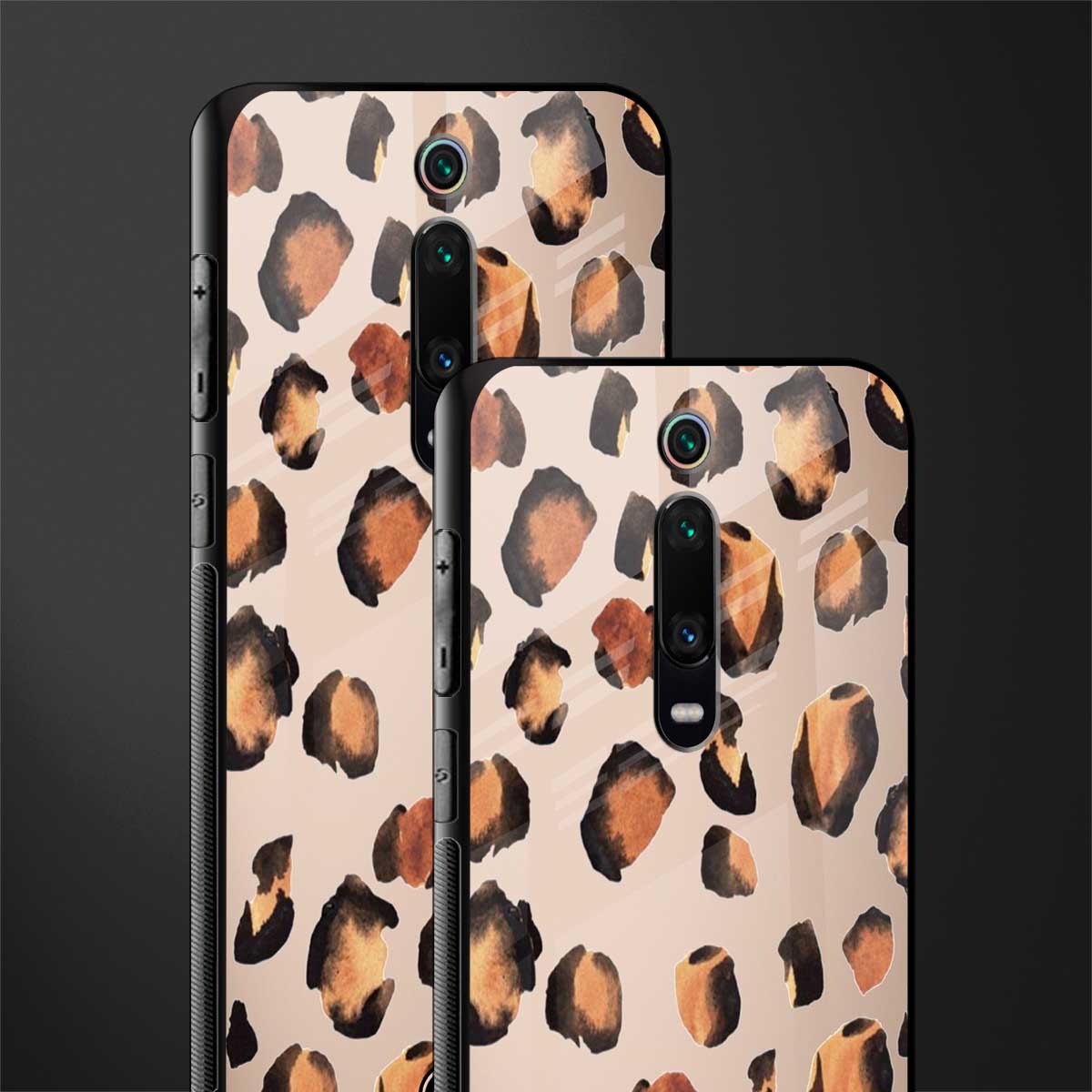 cheetah fur gold edition glass case for redmi k20 pro image-2