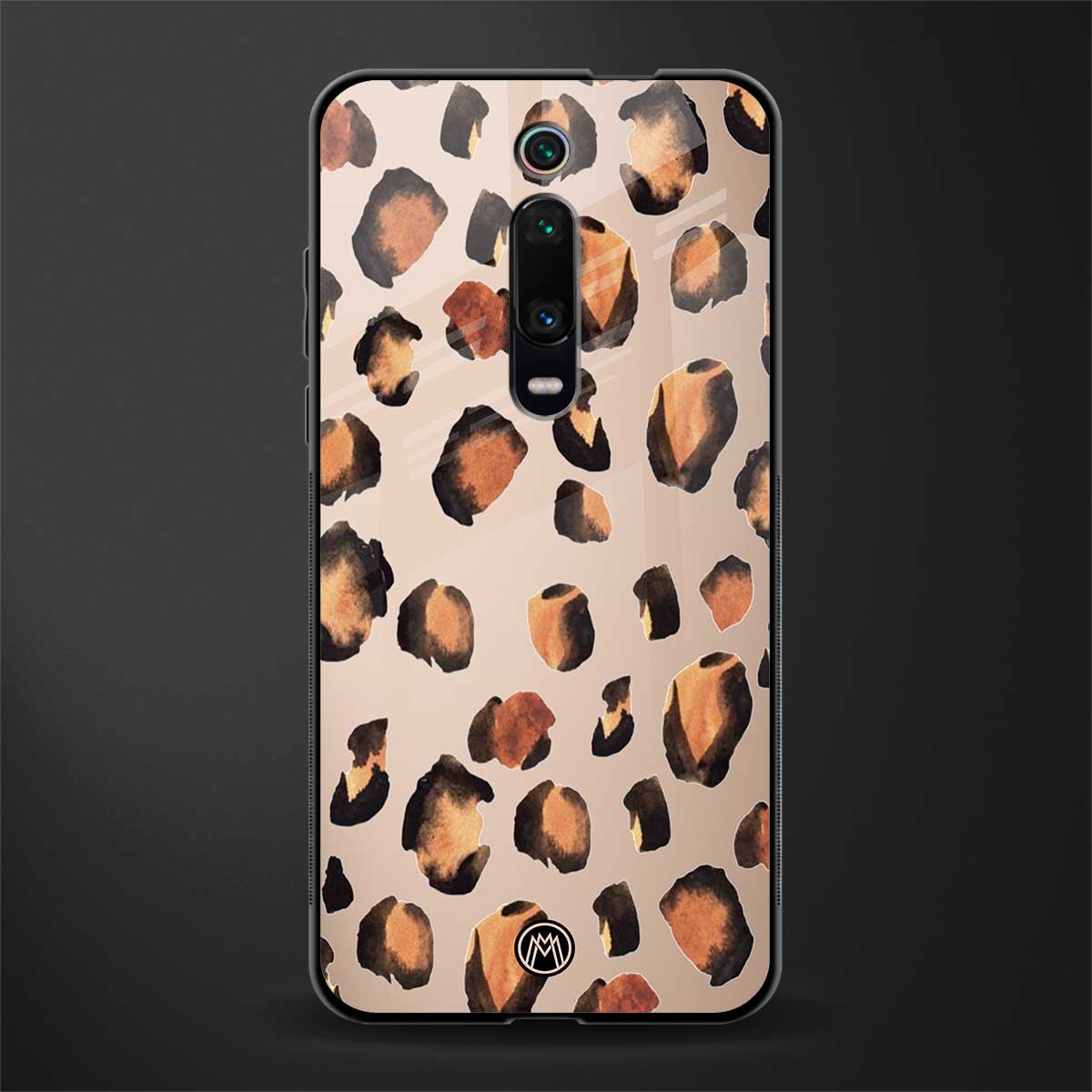 cheetah fur gold edition glass case for redmi k20 pro image