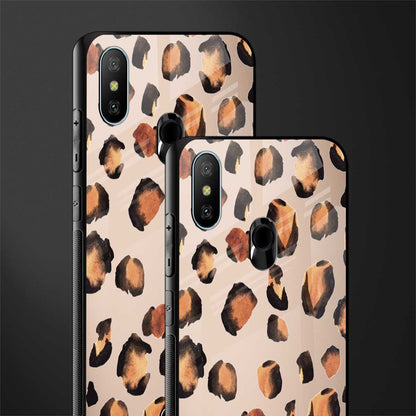 cheetah fur gold edition glass case for redmi 6 pro image-2
