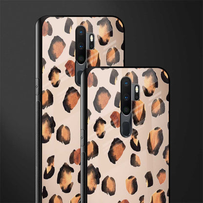 cheetah fur gold edition glass case for oppo a5 2020 image-2