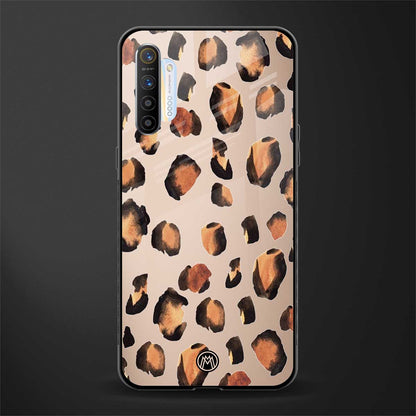 cheetah fur gold edition glass case for realme xt image
