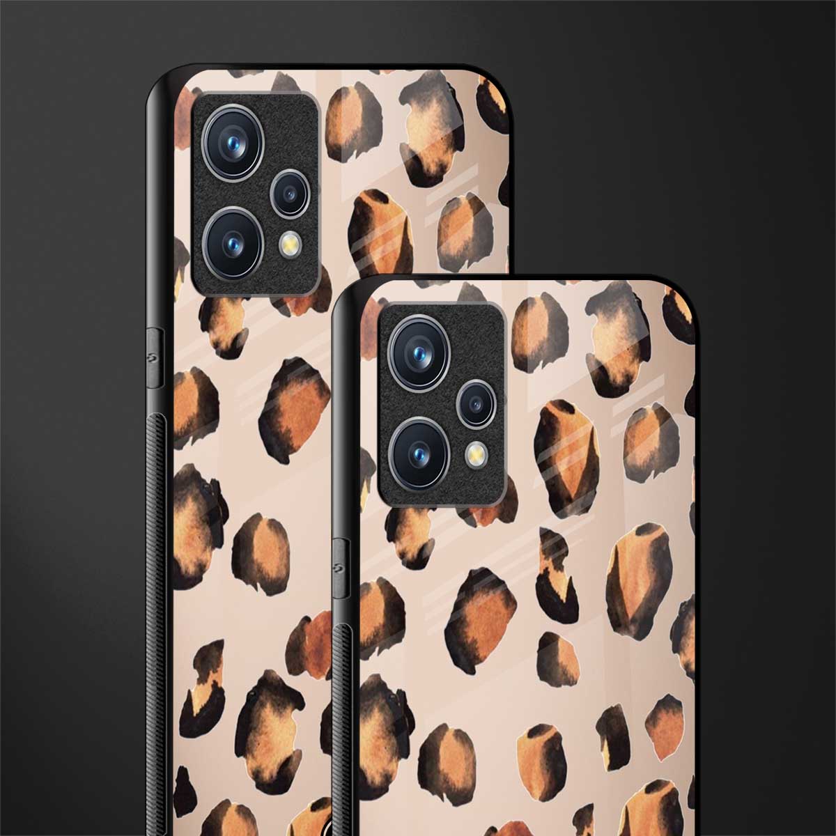 cheetah fur gold edition glass case for realme 9 4g image-2