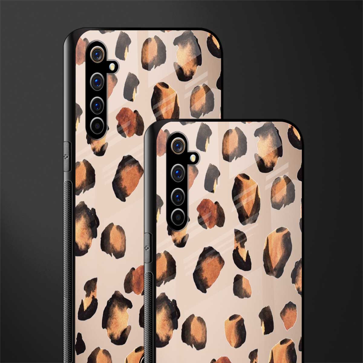cheetah fur gold edition glass case for realme x50 pro image-2