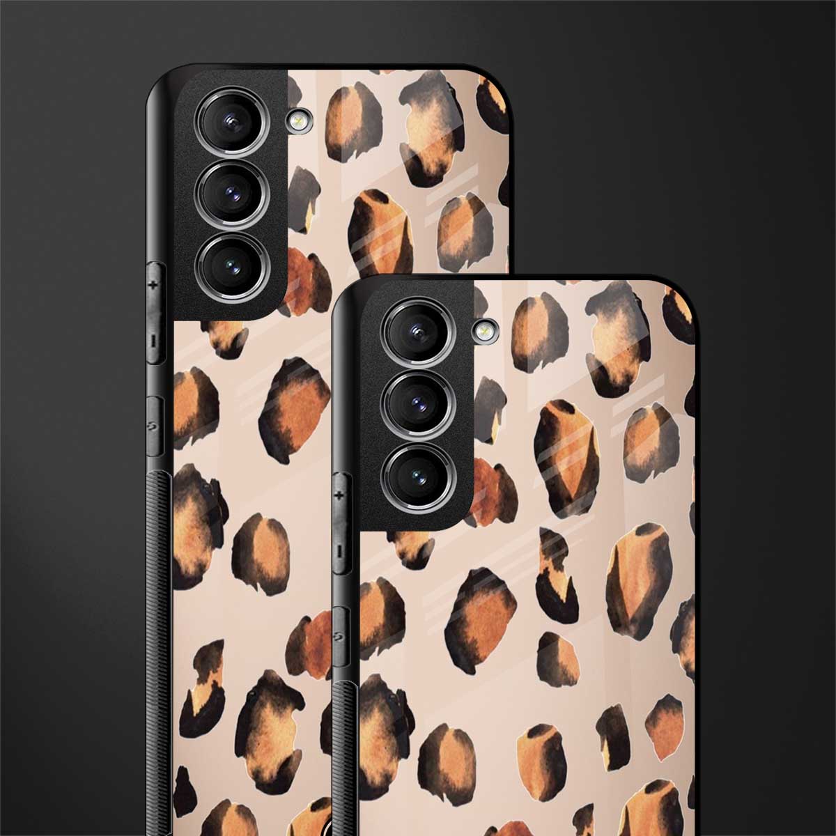 cheetah fur gold edition glass case for samsung galaxy s21 image-2