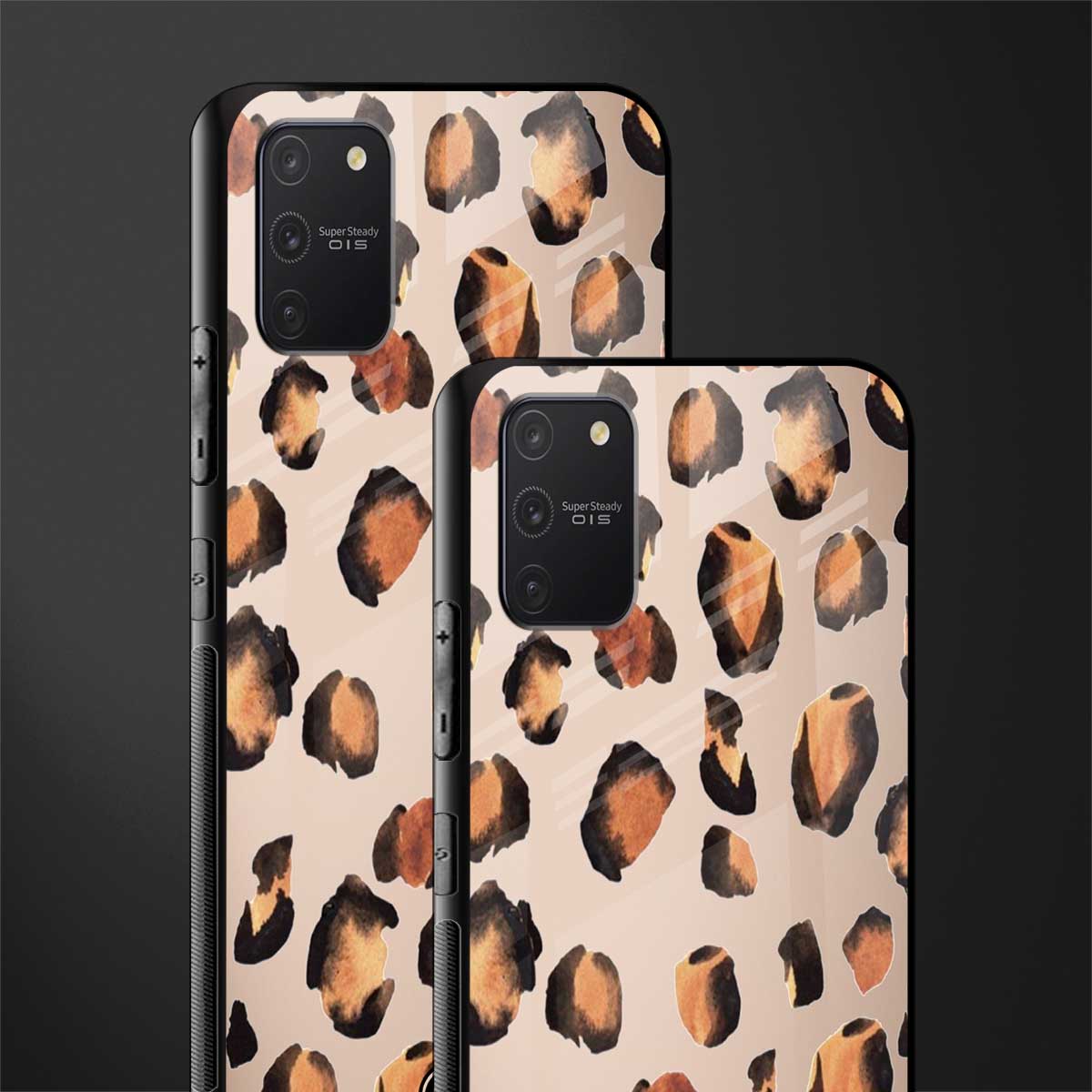 cheetah fur gold edition glass case for samsung galaxy a91 image-2