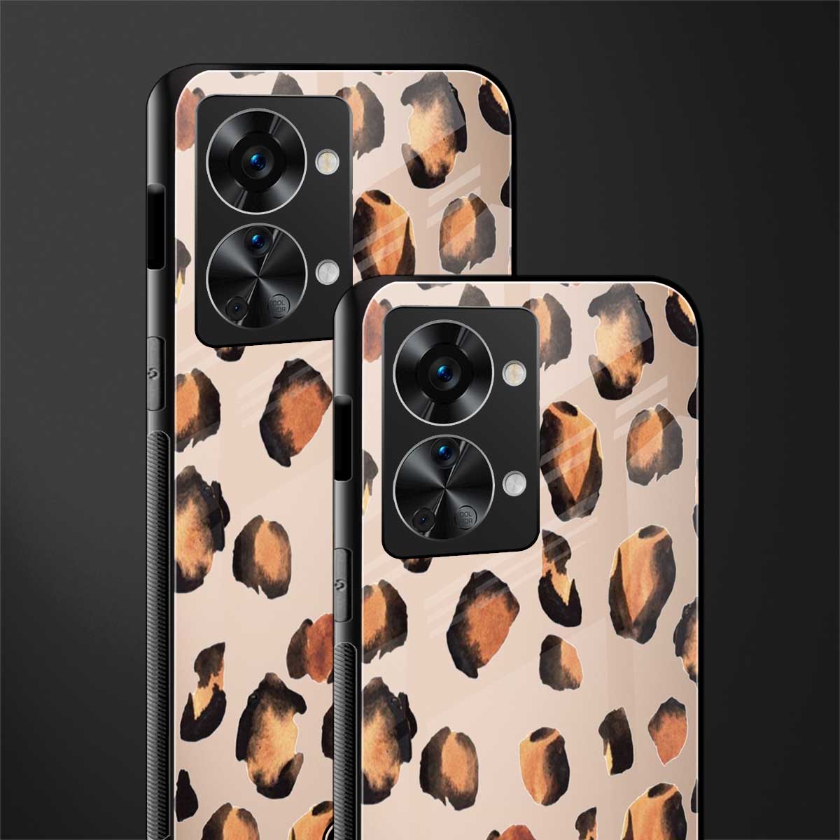cheetah fur gold edition glass case for phone case | glass case for oneplus nord 2t 5g