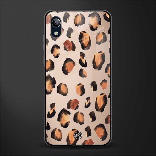 cheetah fur gold edition glass case for vivo y91i image