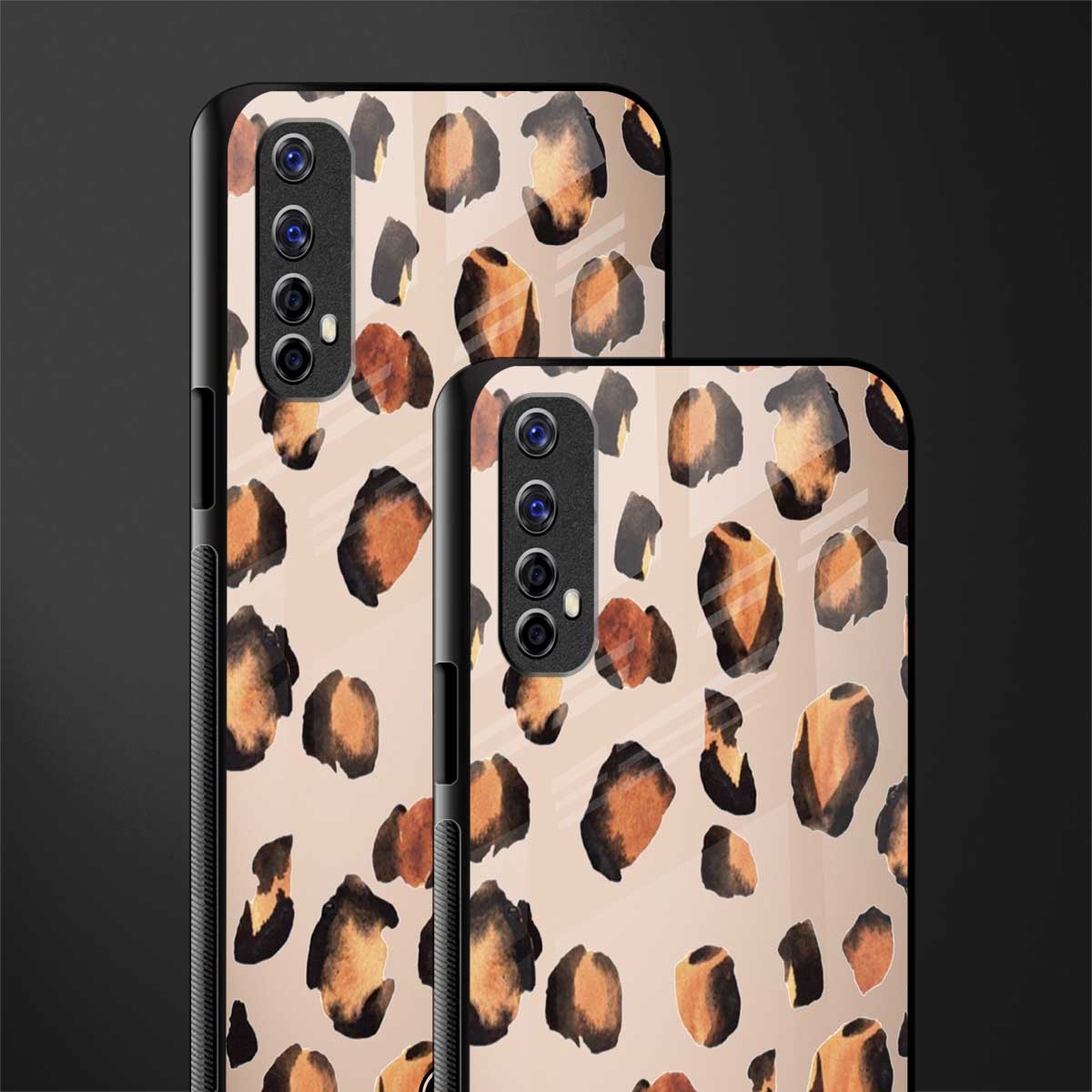 cheetah fur gold edition glass case for realme 7 image-2