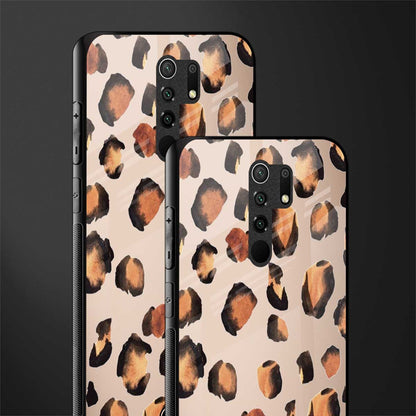 cheetah fur gold edition glass case for poco m2 image-2
