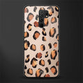 cheetah fur gold edition glass case for poco m2 image