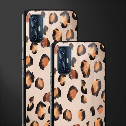 cheetah fur gold edition glass case for vivo v17 image-2