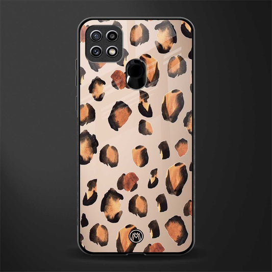 cheetah fur gold edition glass case for oppo a15s image