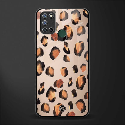 cheetah fur gold edition glass case for realme 7i image