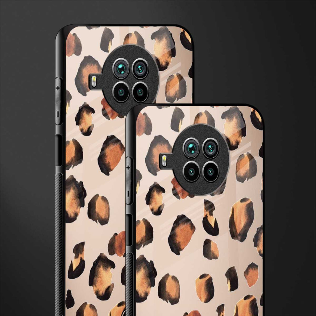 cheetah fur gold edition glass case for mi 10i image-2