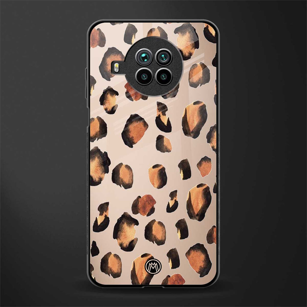 cheetah fur gold edition glass case for mi 10i image