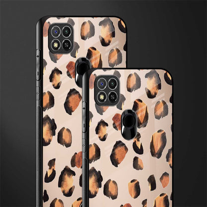 cheetah fur gold edition glass case for redmi 9 image-2