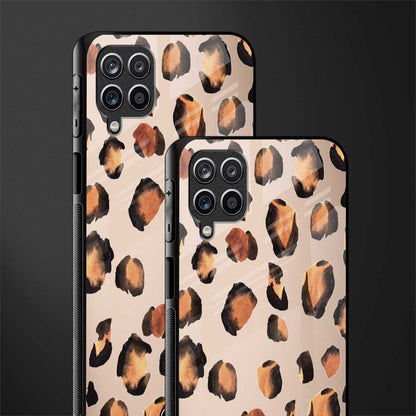cheetah fur gold edition glass case for samsung galaxy m12 image-2