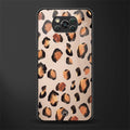 cheetah fur gold edition glass case for poco x3 image