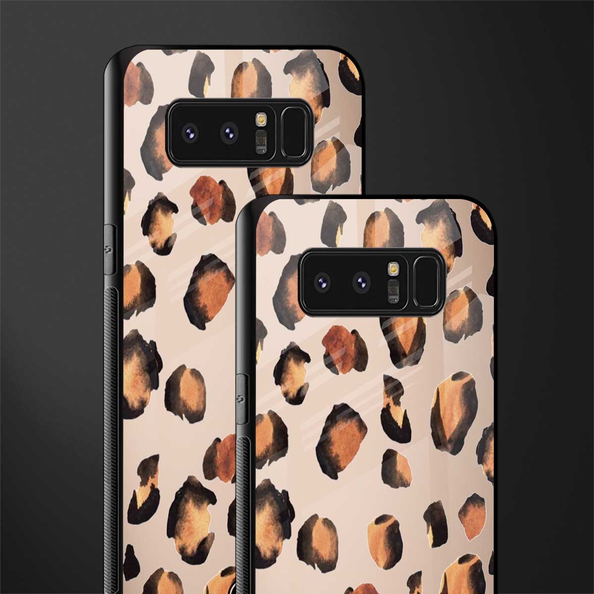 cheetah fur gold edition glass case for samsung galaxy note 8 image-2
