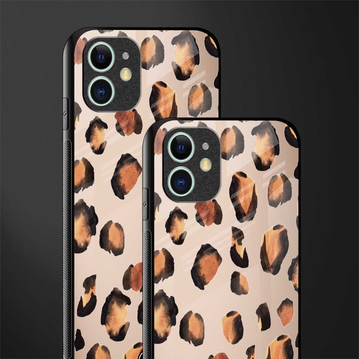 cheetah fur gold edition glass case for iphone 12 mini image-2