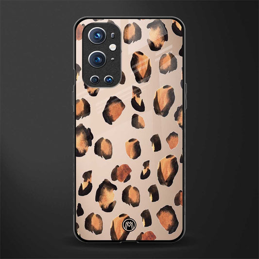 cheetah fur gold edition glass case for oneplus 9 pro image
