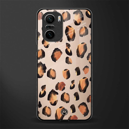 cheetah fur gold edition glass case for mi 11x 5g image