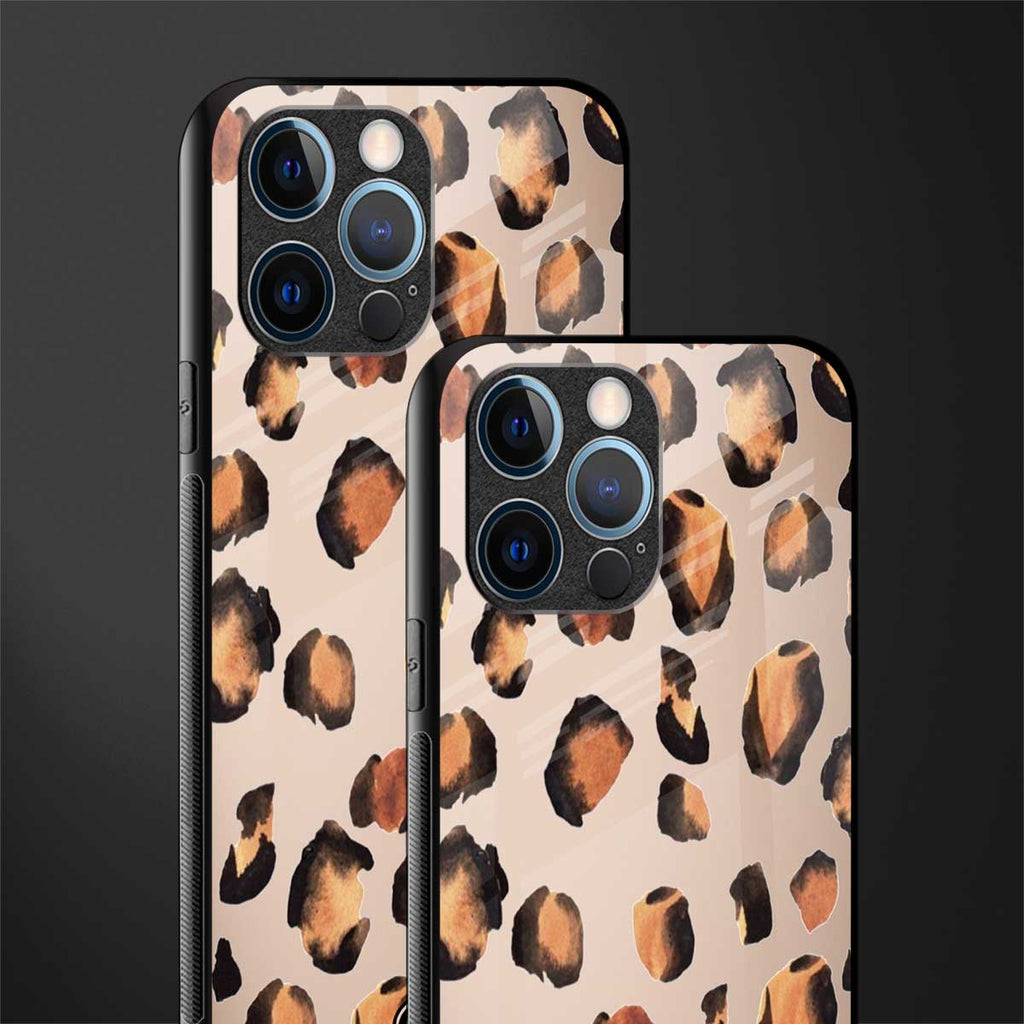cheetah fur gold edition glass case for iphone 12 pro image-2