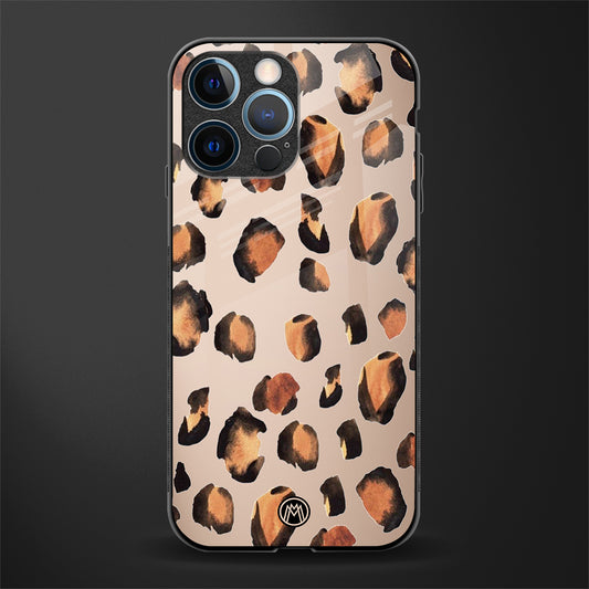 cheetah fur gold edition glass case for iphone 12 pro image