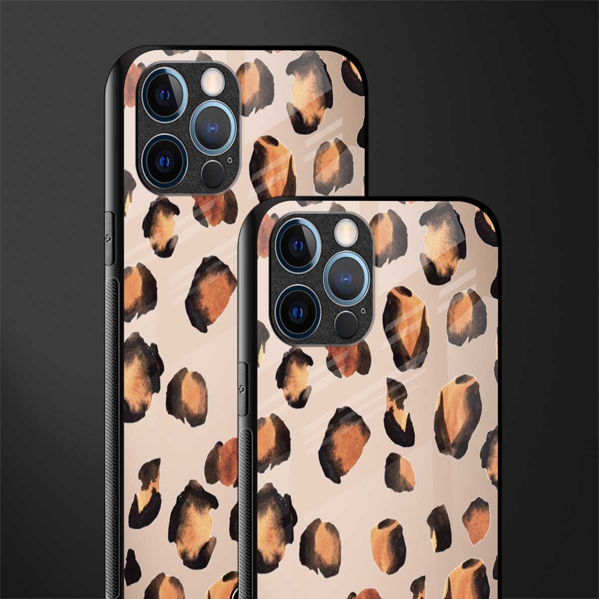 cheetah fur gold edition glass case for iphone 12 pro max image-2