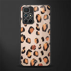 cheetah fur gold edition glass case for redmi 10 prime image