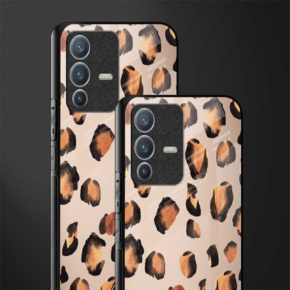 cheetah fur gold edition glass case for vivo v23 pro 5g image-2