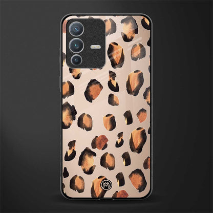 cheetah fur gold edition glass case for vivo v23 pro 5g image
