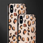 cheetah fur gold edition glass case for iphone xs image-2