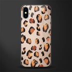 cheetah fur gold edition glass case for iphone xs image