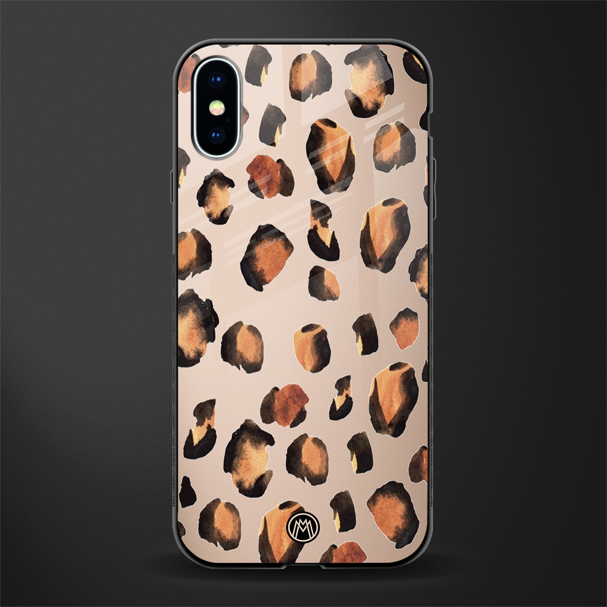 cheetah fur gold edition glass case for iphone xs image
