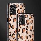 cheetah fur gold edition back phone cover | glass case for samsung galaxy m33 5g